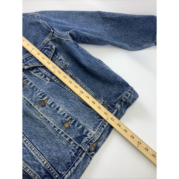 Levi's Strauss Trucker Jacket Vintage Denim 70511-0289 Orange Tab Mens Small - Picture 12 of 15